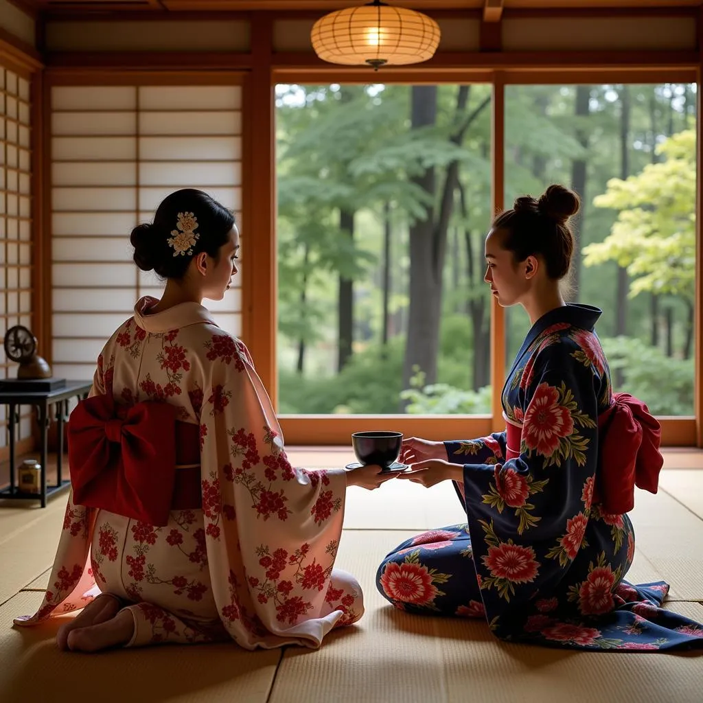 Traditional Japanese Tea Ceremony in Kyoto