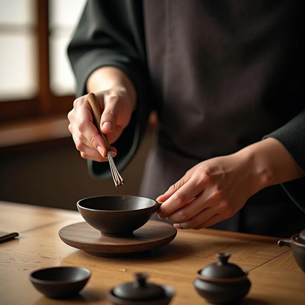 Preparing for a Traditional Tea Ceremony