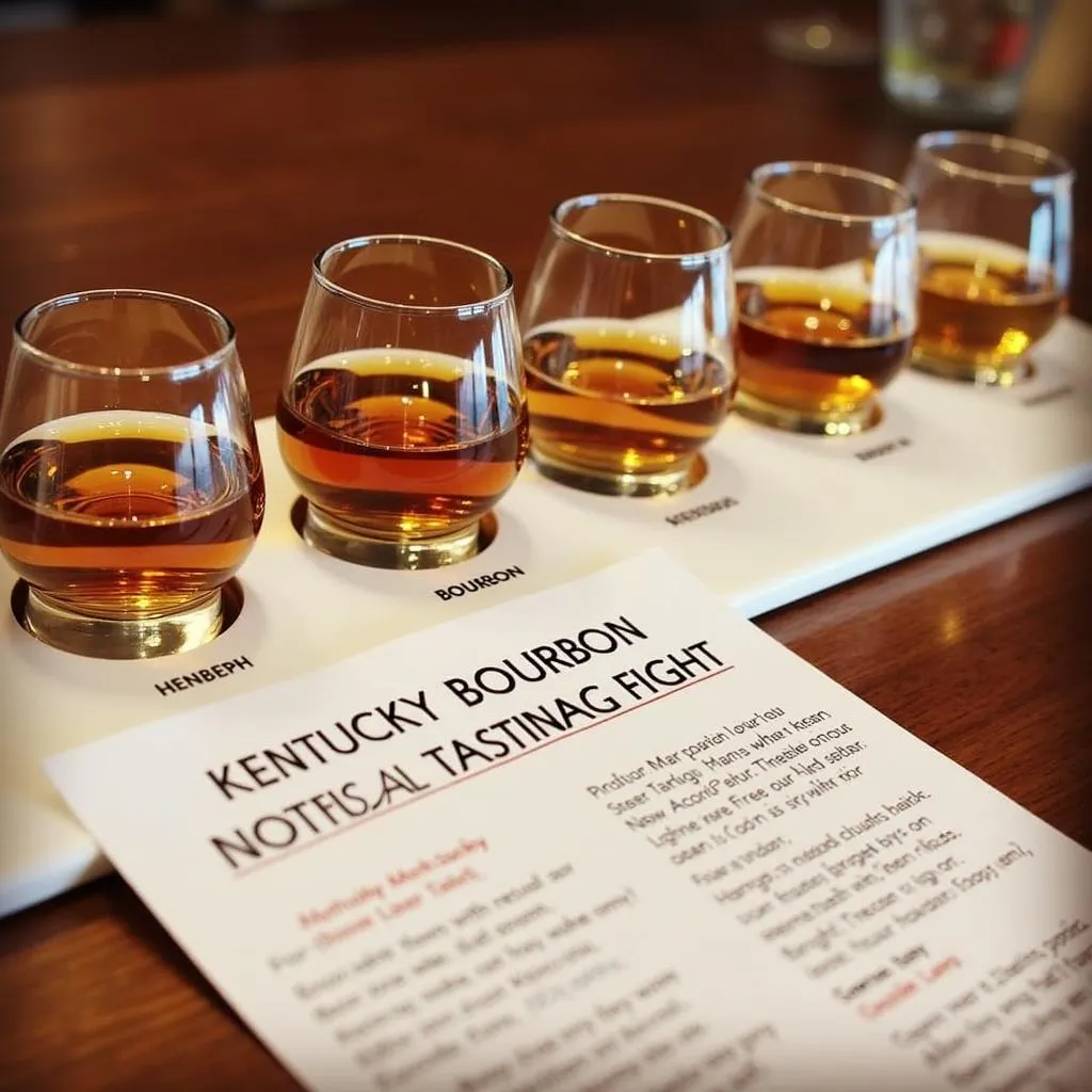 Kentucky Bourbon Tasting Flight