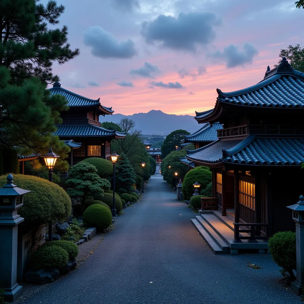 Kyoto Temples at Dusk