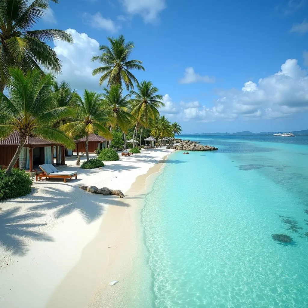 Luxurious beach resort in Lakshadweep