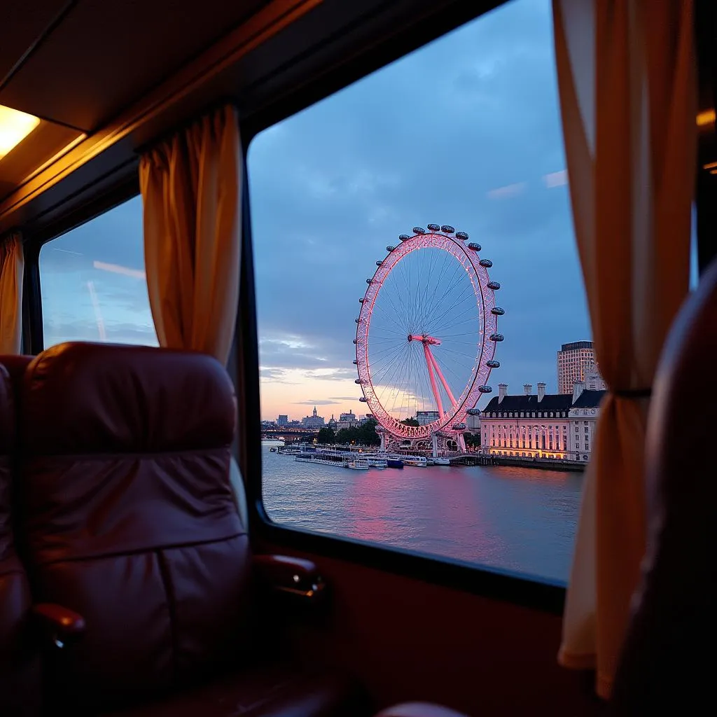 London Eye view from Brigit's Bakery bus