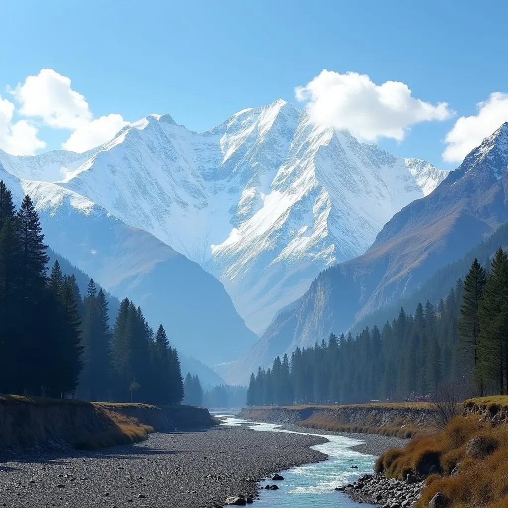 A breathtaking view of the Himalayas in Manali and Ladakh