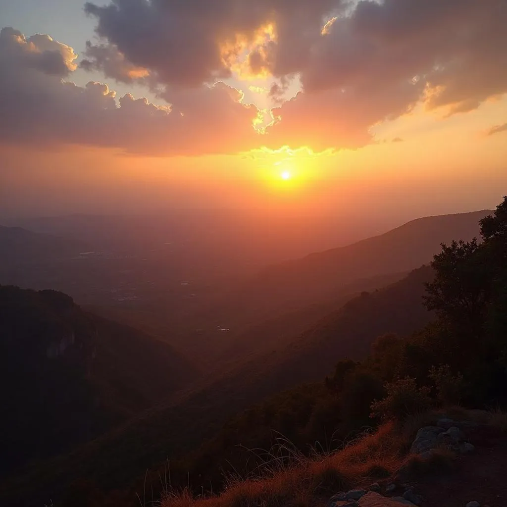 Sunset view from Mount Abu's Sunset Point