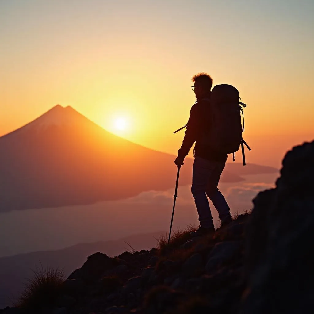 Reaching Mount Fuji Summit