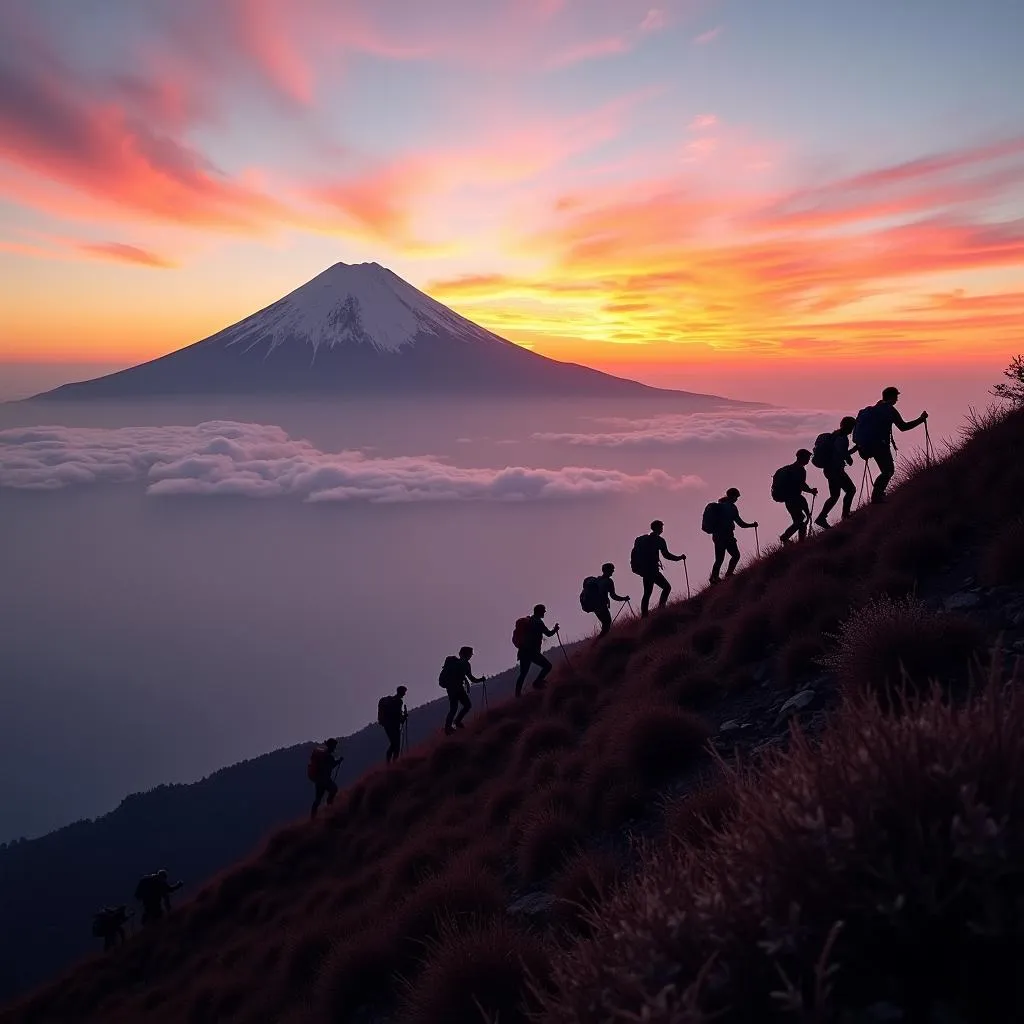 Hiking Mount Fuji for Sunrise Views