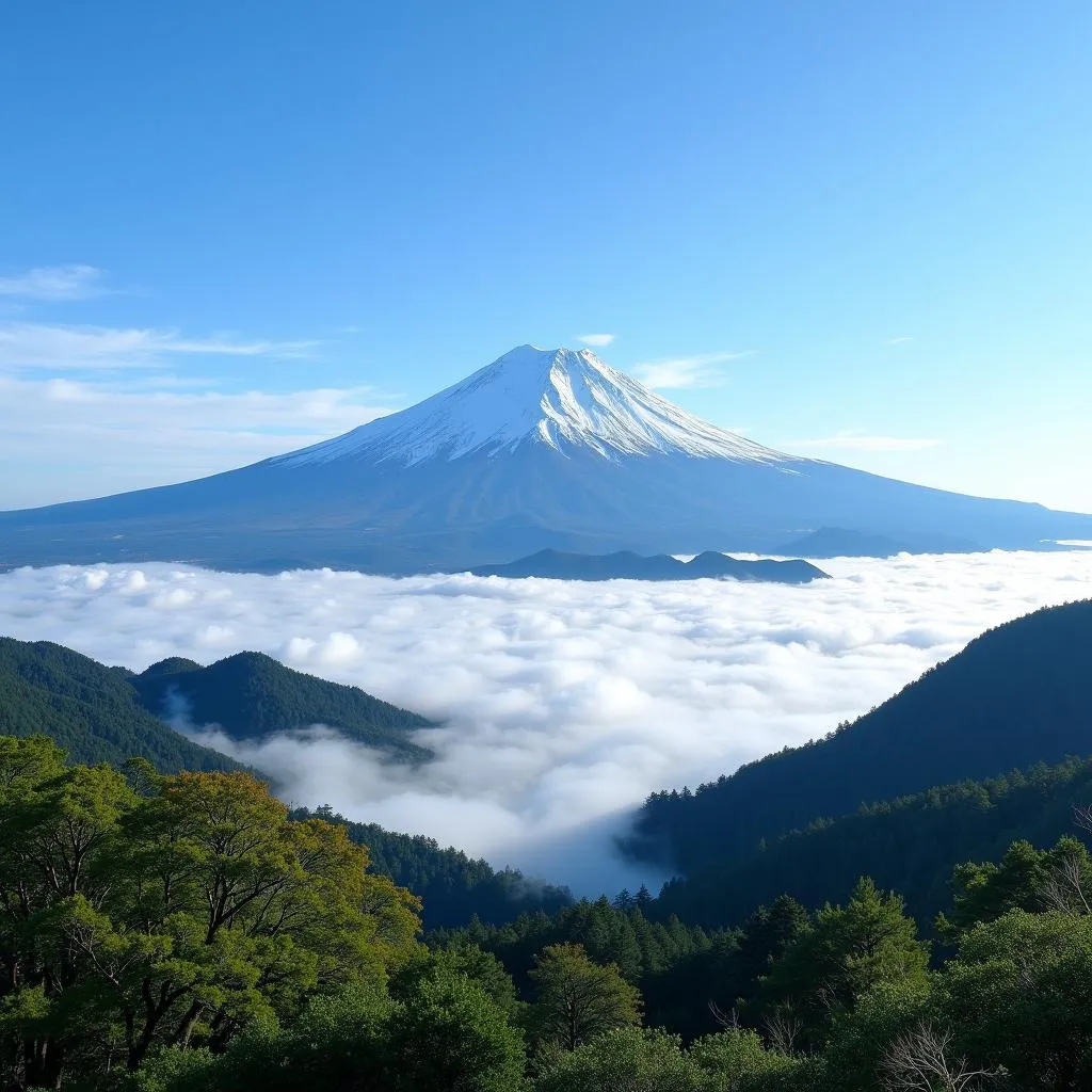 Mount Fuji panoramic view