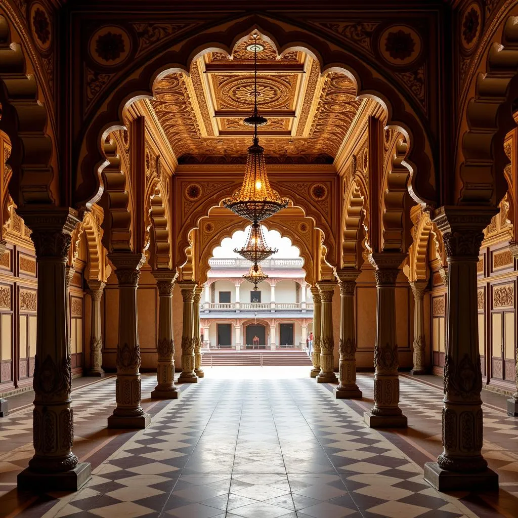 Opulent Durbar Hall Inside Mysore Palace