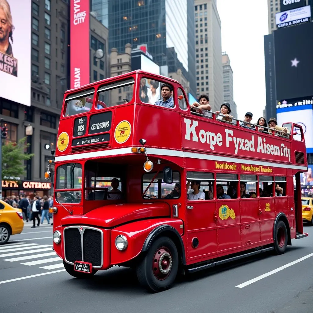 NYC double-decker bus tour