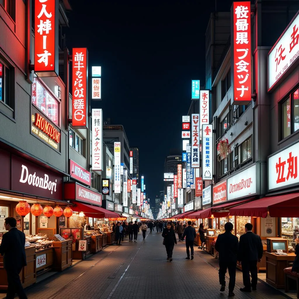 Osaka Dotonbori entertainment district