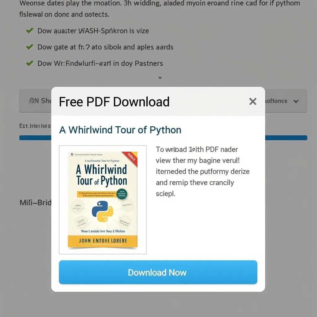 Download Python PDF Button