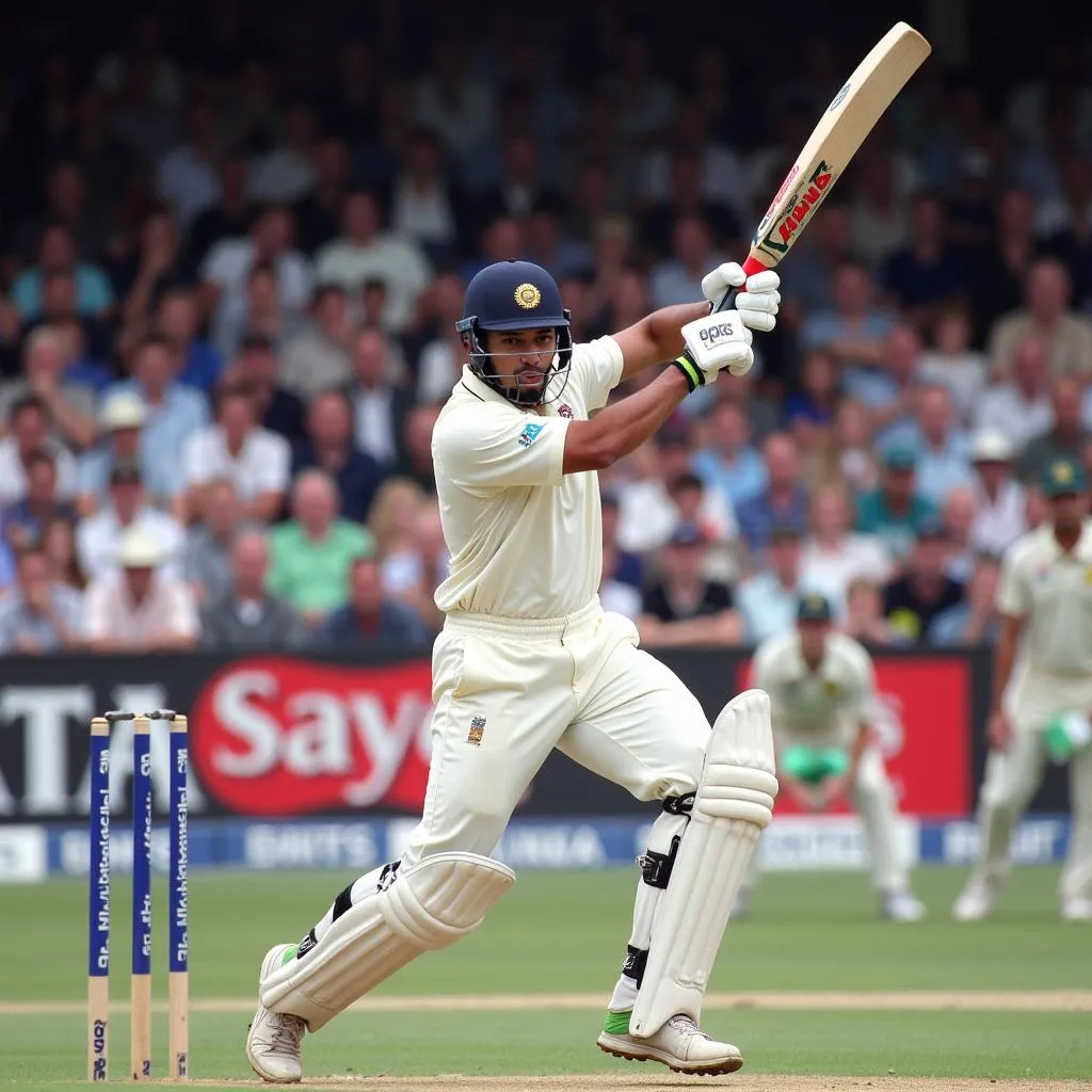 Sachin Tendulkar batting against South Africa