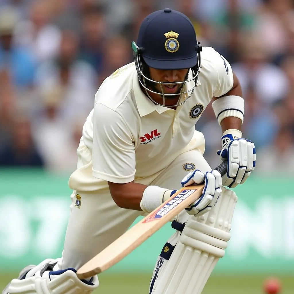 Sachin Tendulkar batting against Australia during the 2009 series