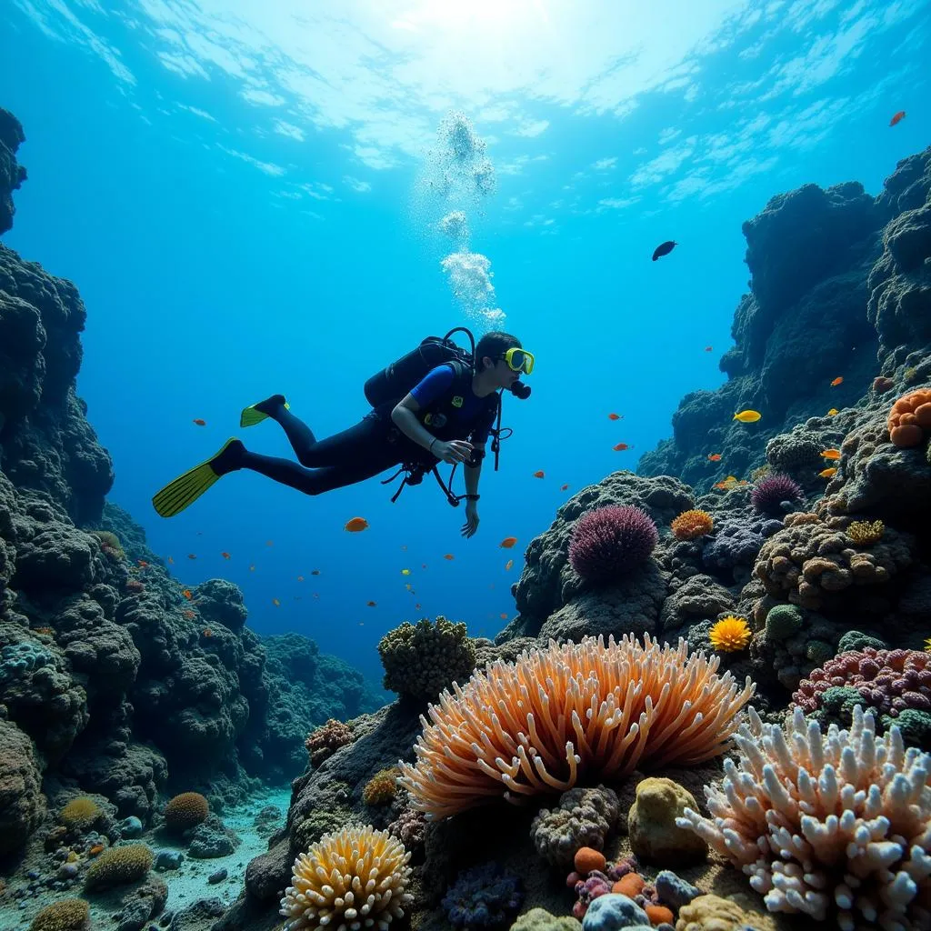 Scuba Diving in Andaman Coral Reef