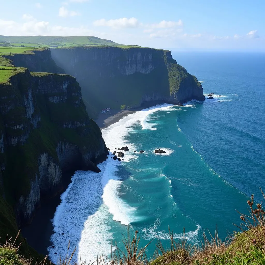  Dramatic coastal scenery of the Sea of Japan