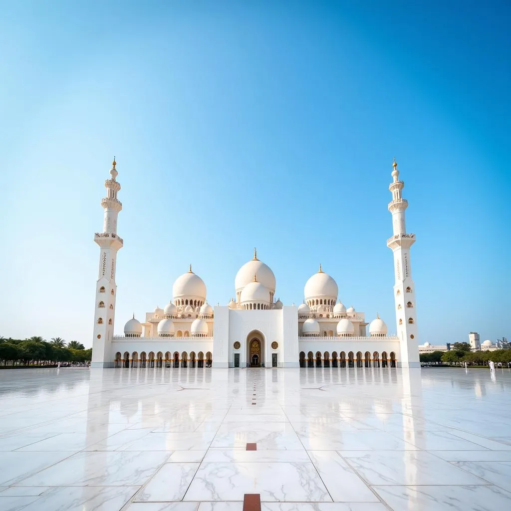 Sheikh Zayed Grand Mosque in Abu Dhabi