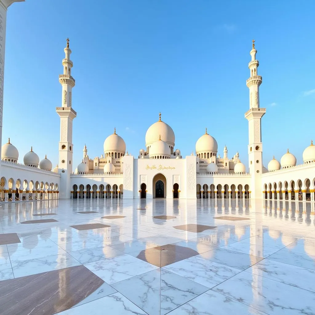 Sheikh Zayed Grand Mosque exterior view