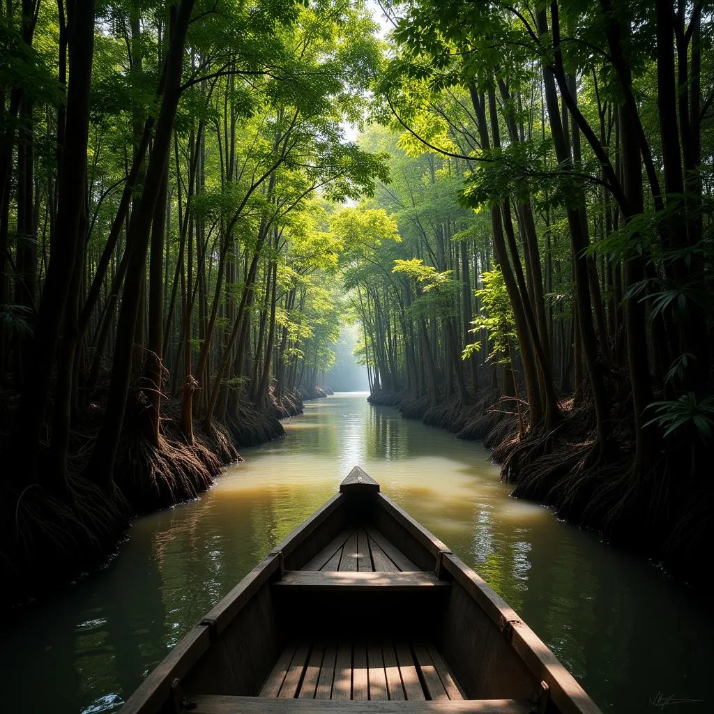 River cruise through Sundarbans