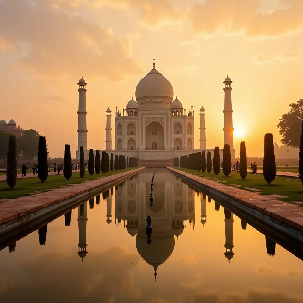 Taj Mahal at Sunrise