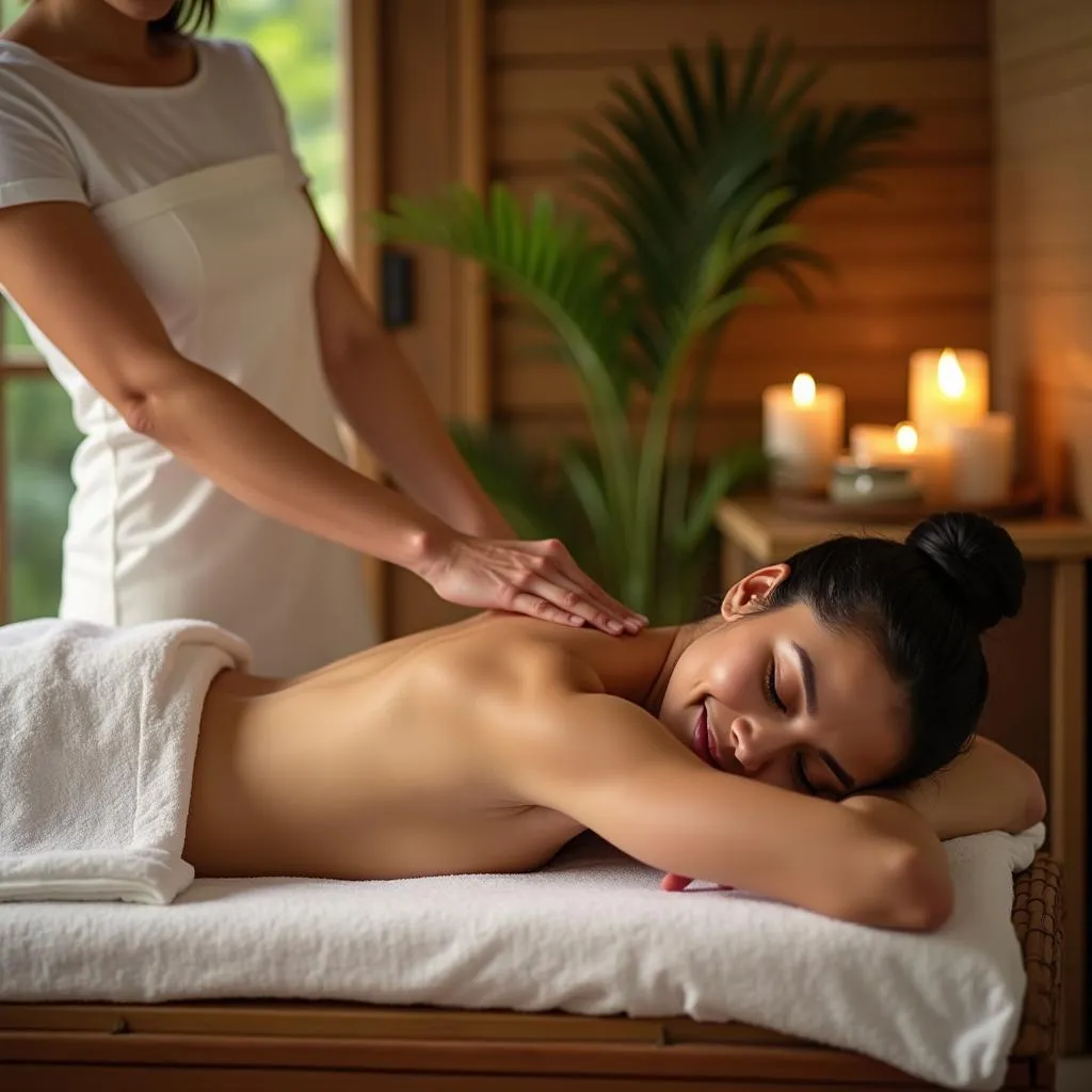 Relaxing Thai massage experience