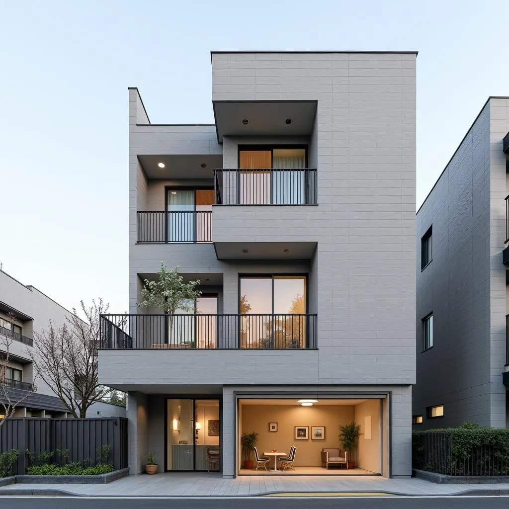 Tokyo Apartment Building Exterior