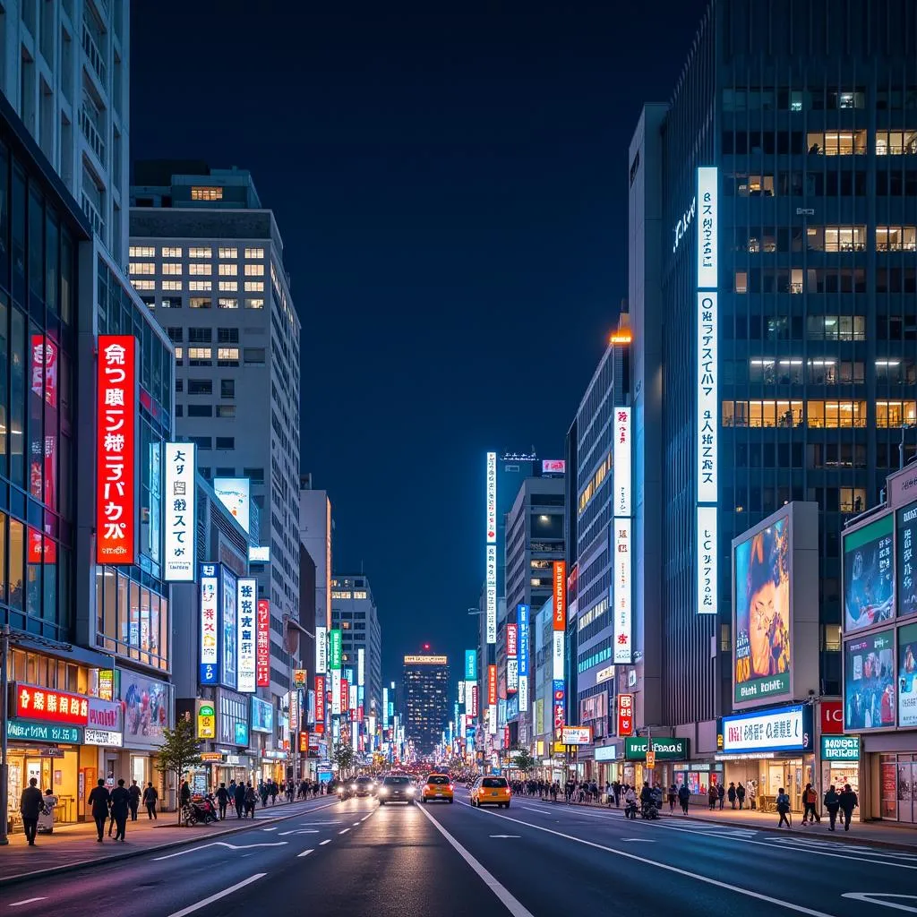 Tokyo Cityscape at Night