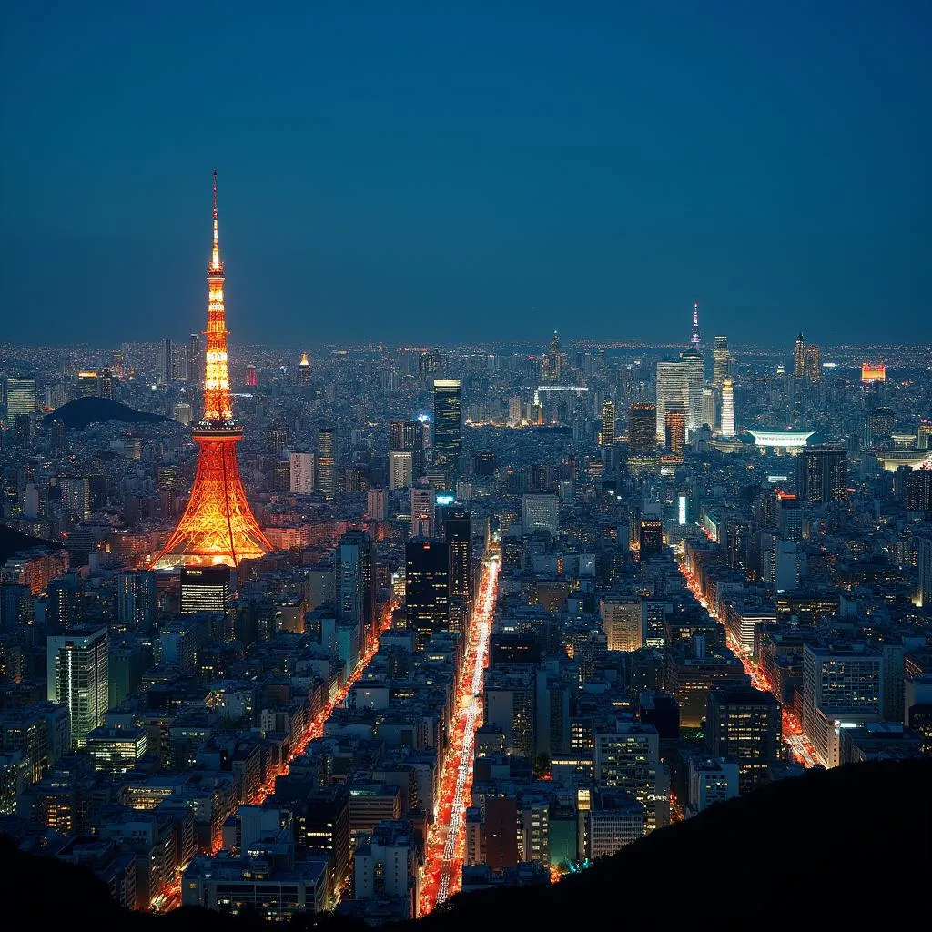 Tokyo Cityscape at Night