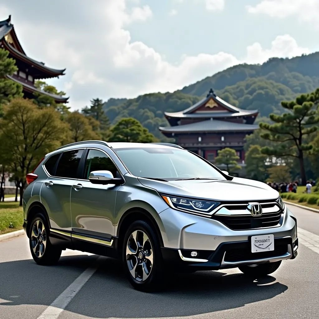 Visiting Tokyo Imperial Palace in a 2017 Honda CR-V