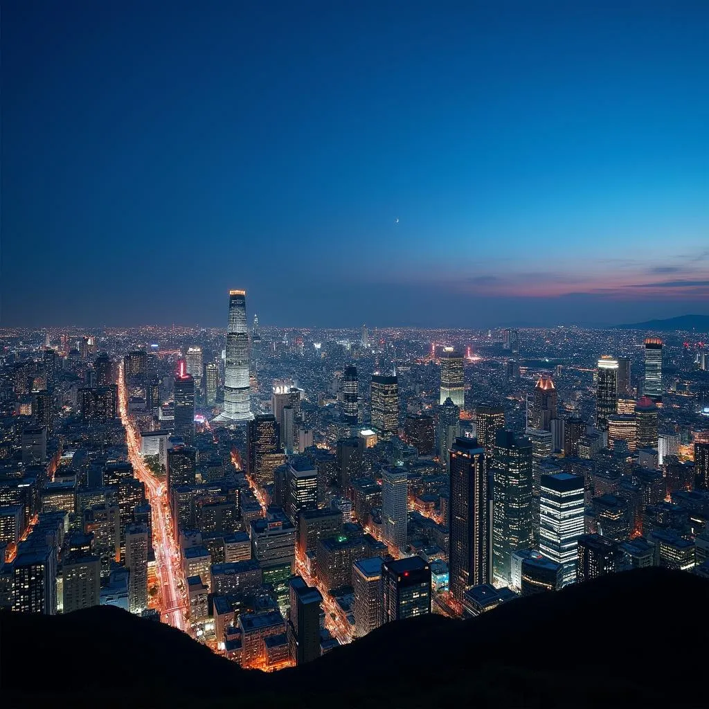 Tokyo Skyline at Night