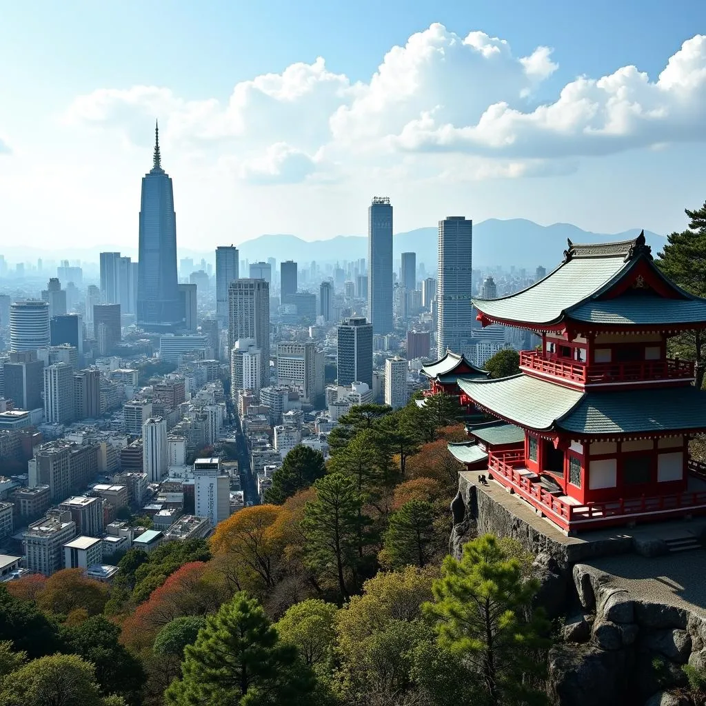 Tokyo: A vibrant mix of modern skyscrapers and ancient temples