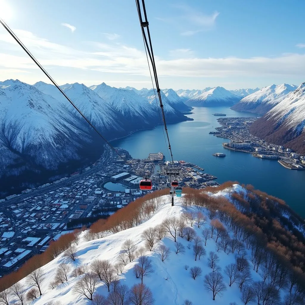 Tromso Cable Car View