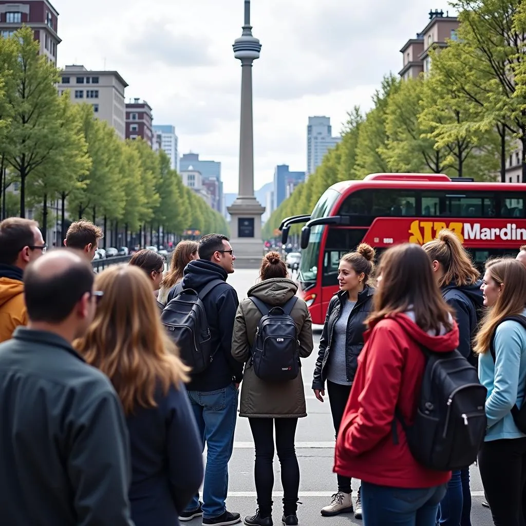 Vancouver City Bus Tour Group