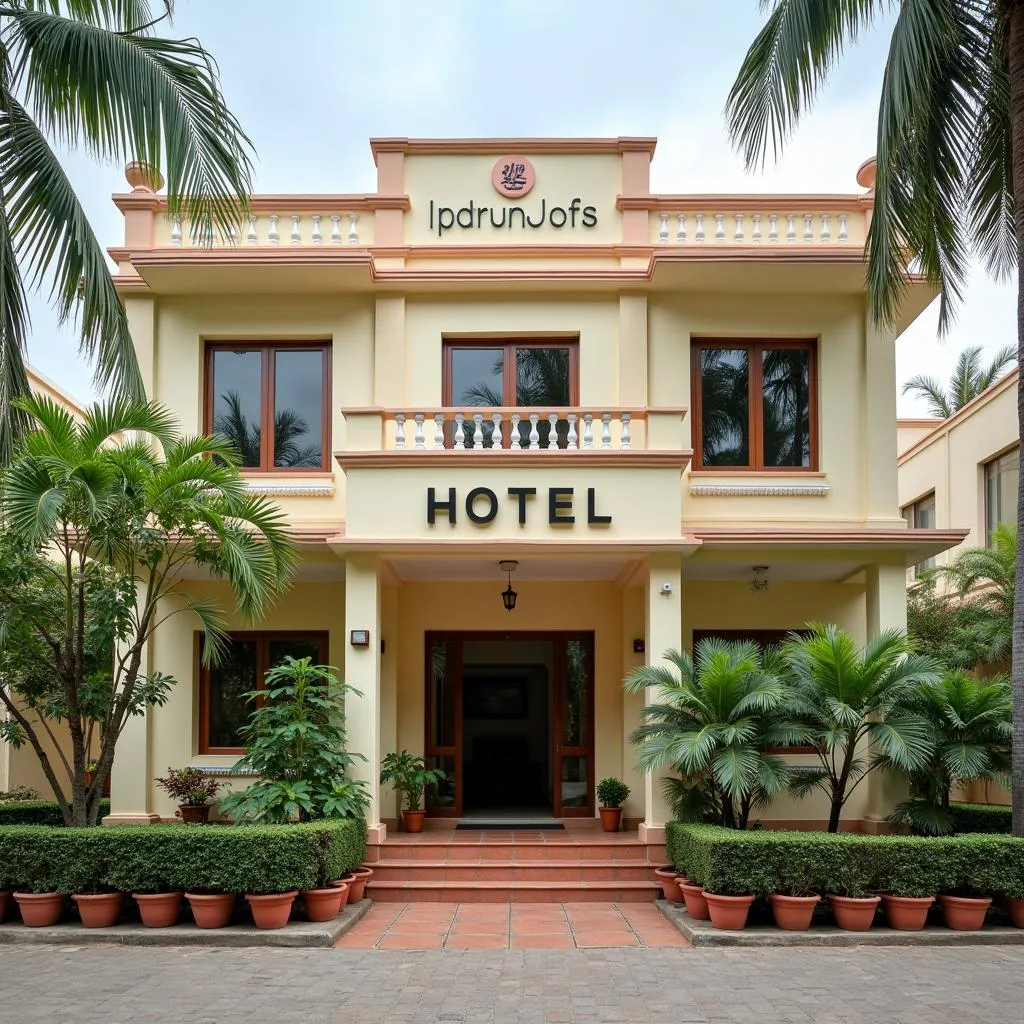 The exterior view of a comfortable hotel offered in APTDC Vizag tour packages