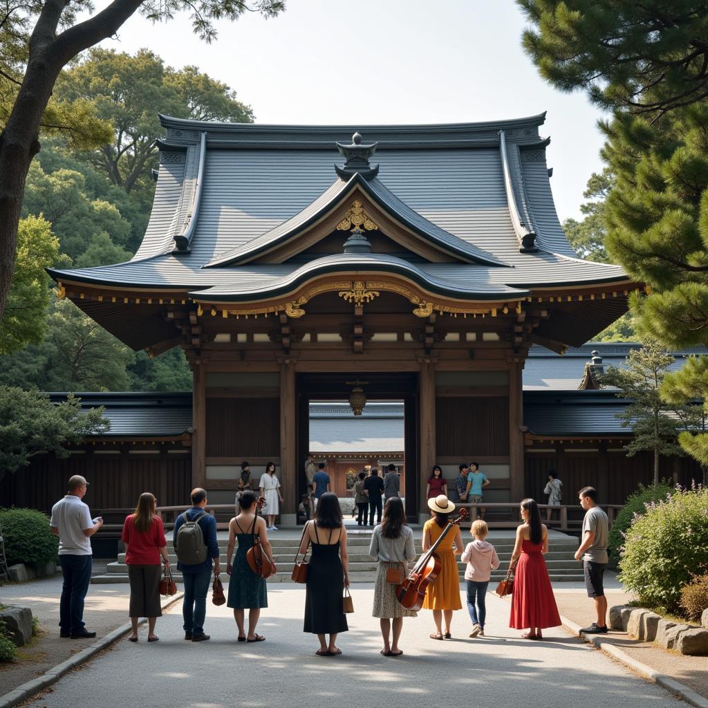 18 Band Tour Kyoto Temple Visit