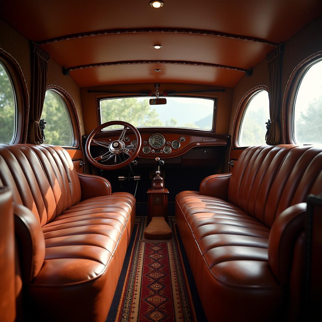 Luxurious Interior of the 1923 Cadillac Touring Car