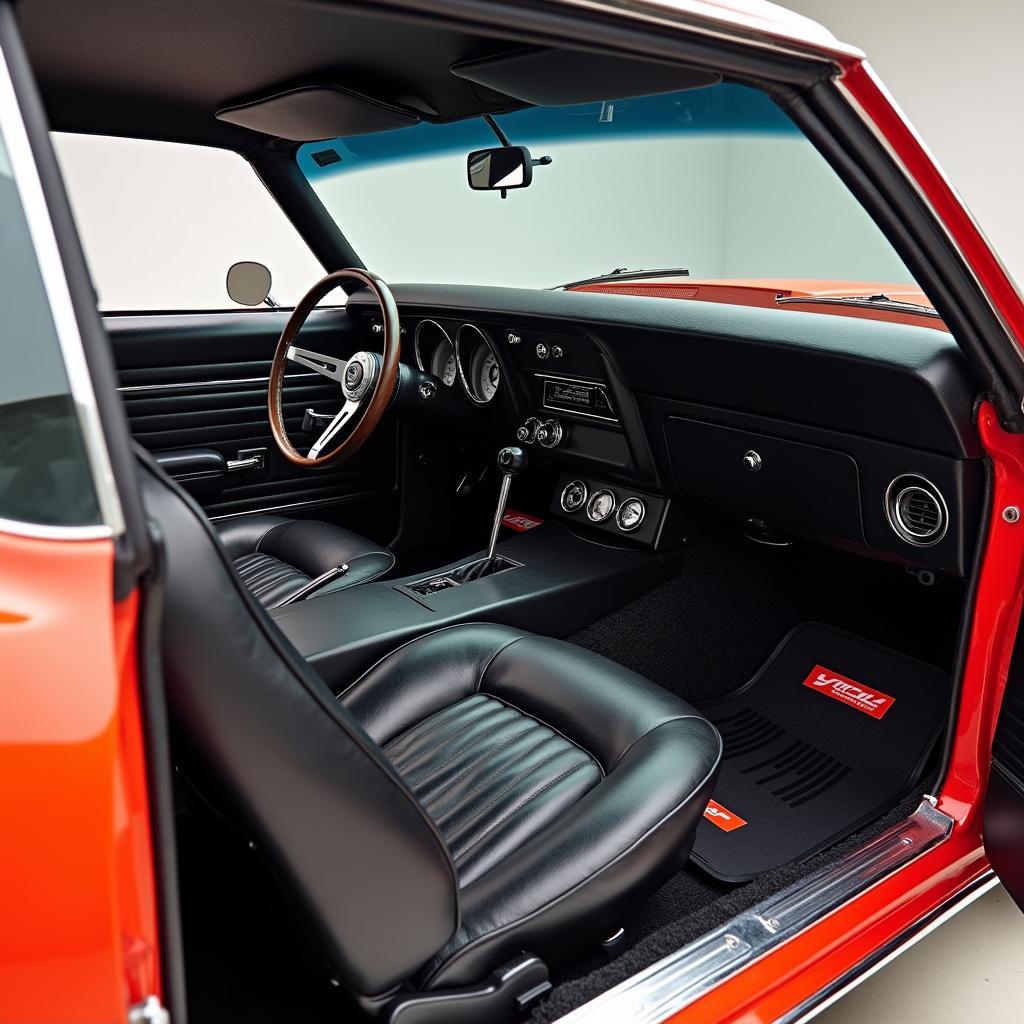 Custom Interior of a 1969 Pro Touring Camaro