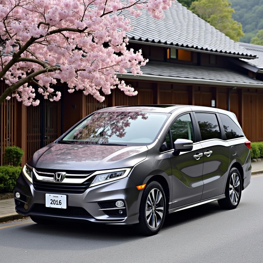 Sleek Exterior of the 2016 Honda Odyssey Touring