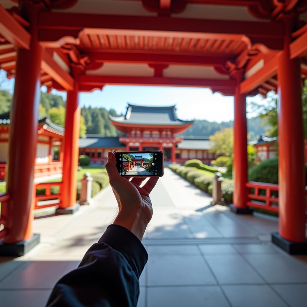 Exploring a Japanese Temple with a 360 Virtual Tour Camera