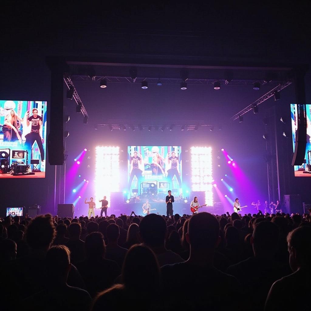 5 Seconds of Summer Performing on Stage During World War Joy Tour