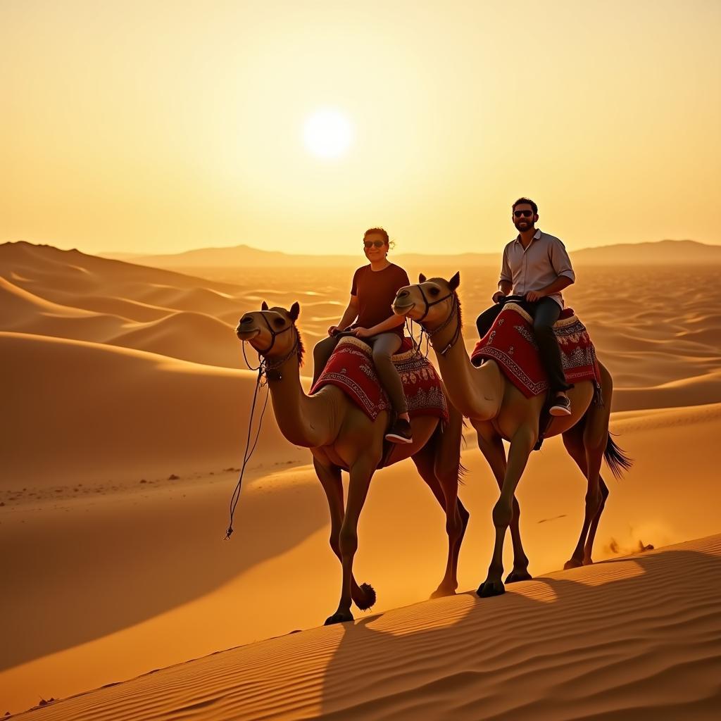 Abu Dhabi desert safari and camel ride experience