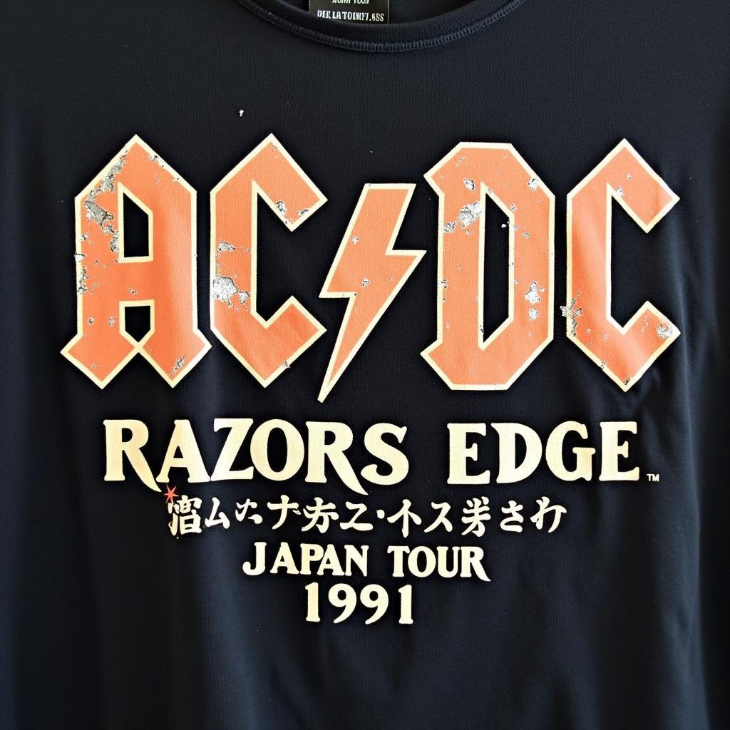 AC/DC Razors Edge Tour Shirt Japan 1991