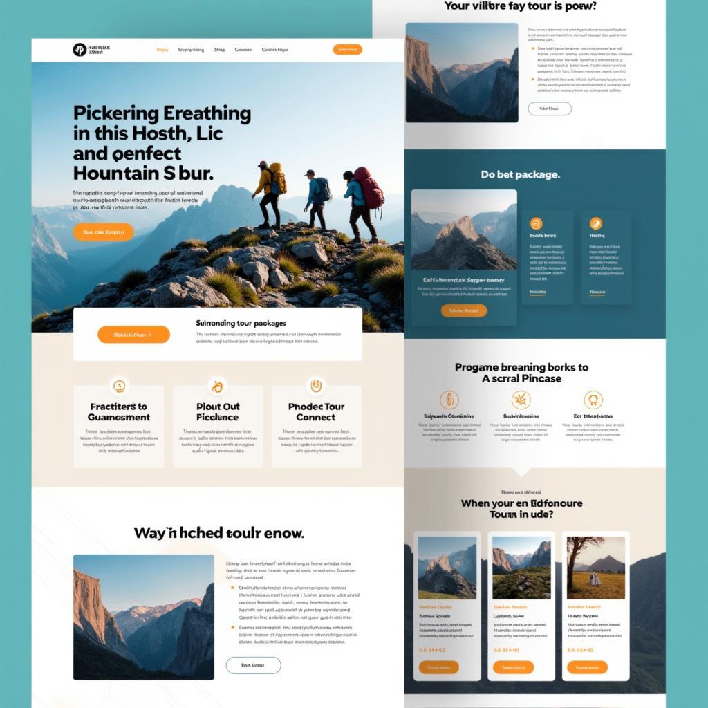 Adventure Tour Theme Homepage Design