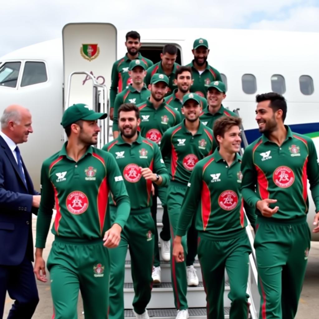 Afghanistan Cricket Team Arriving in Ireland 2016