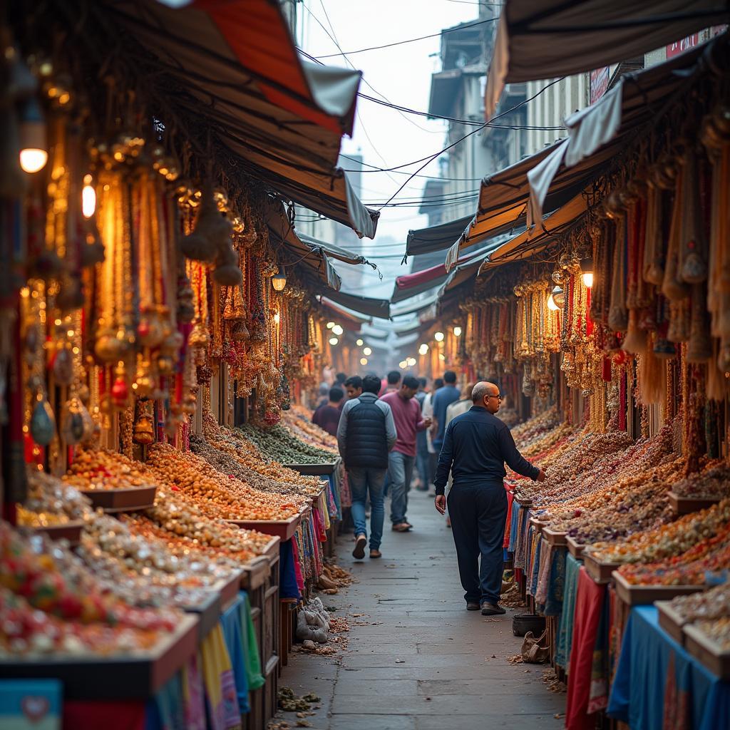 Bustling Manek Chowk Market