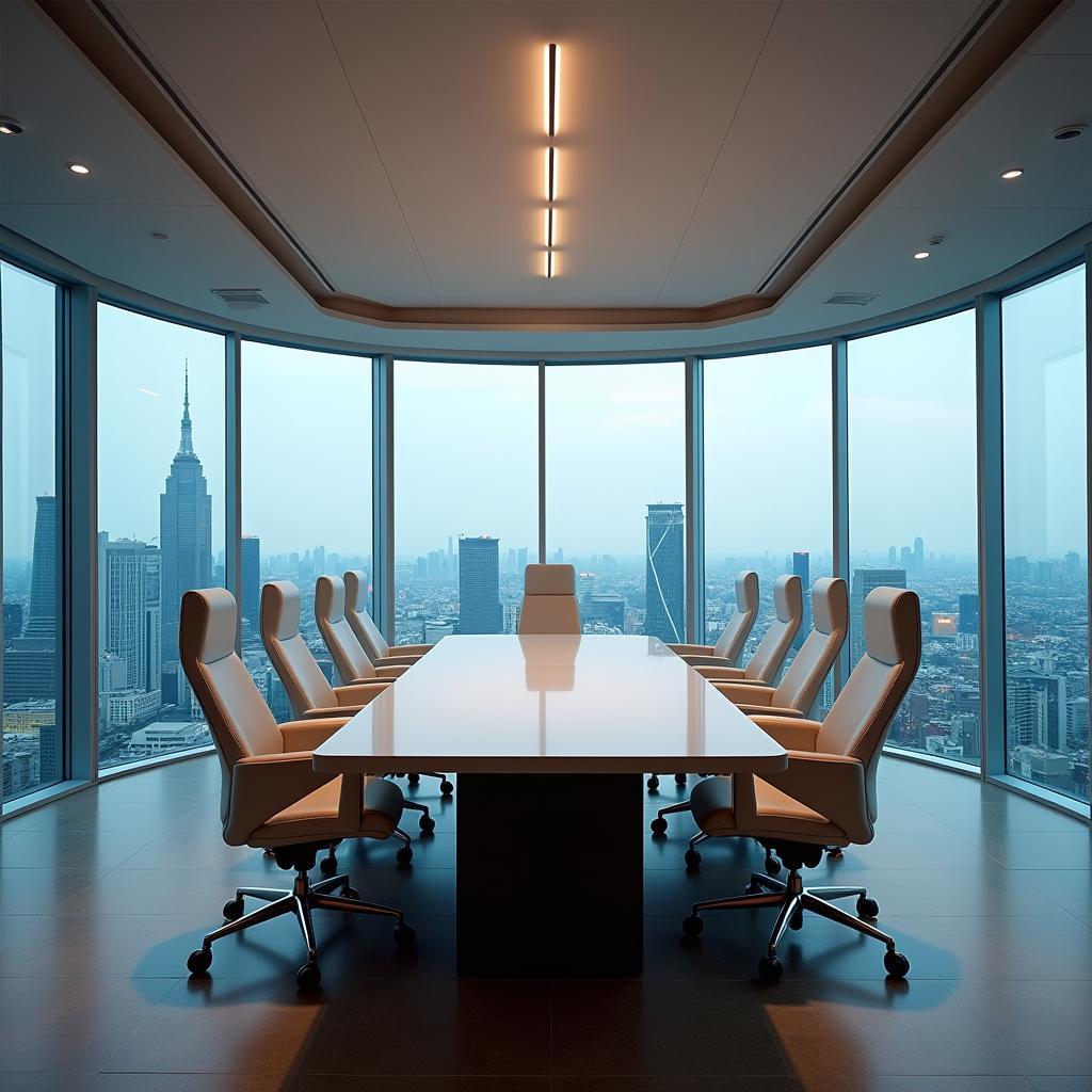 Ajwa Business Travel: Meeting in Modern Tokyo Skyscraper