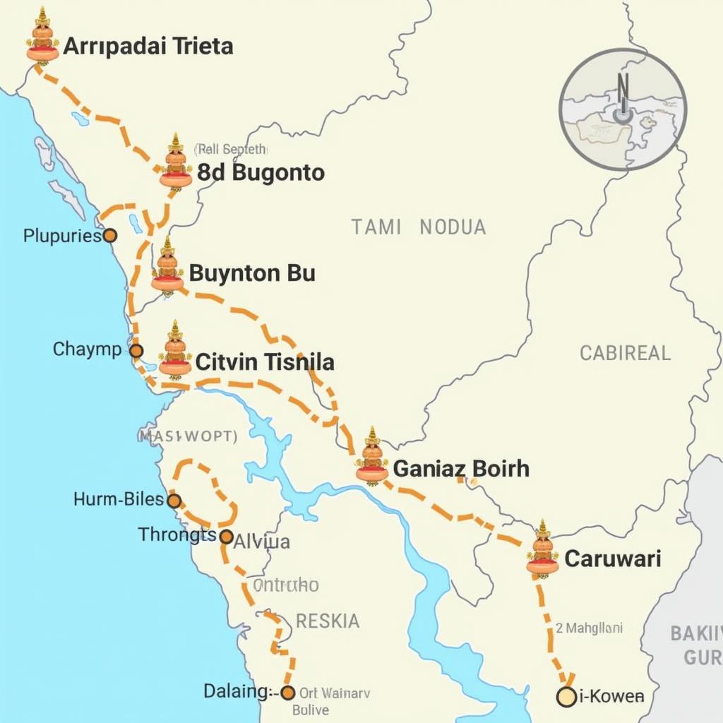 Arupadai Veedu Tour Map