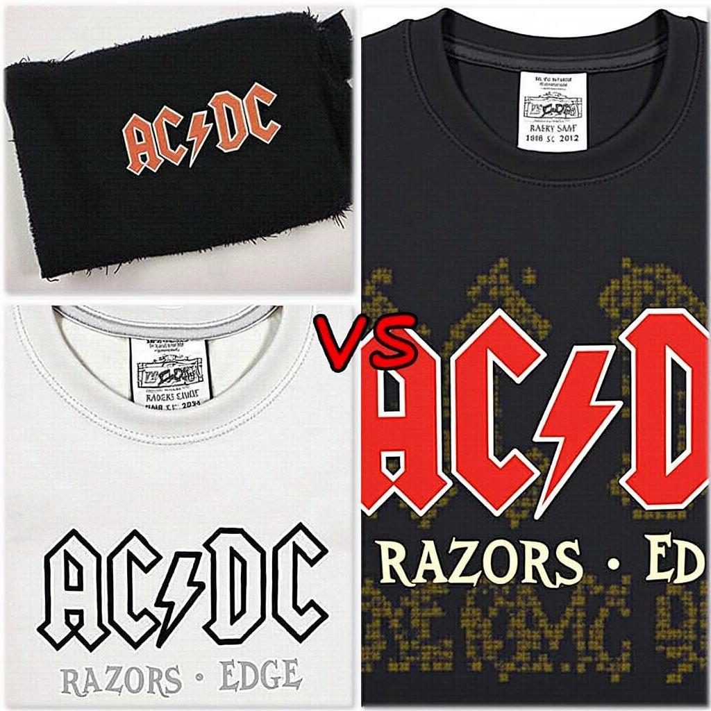 Authentic AC/DC Razors Edge Tour Shirt Details