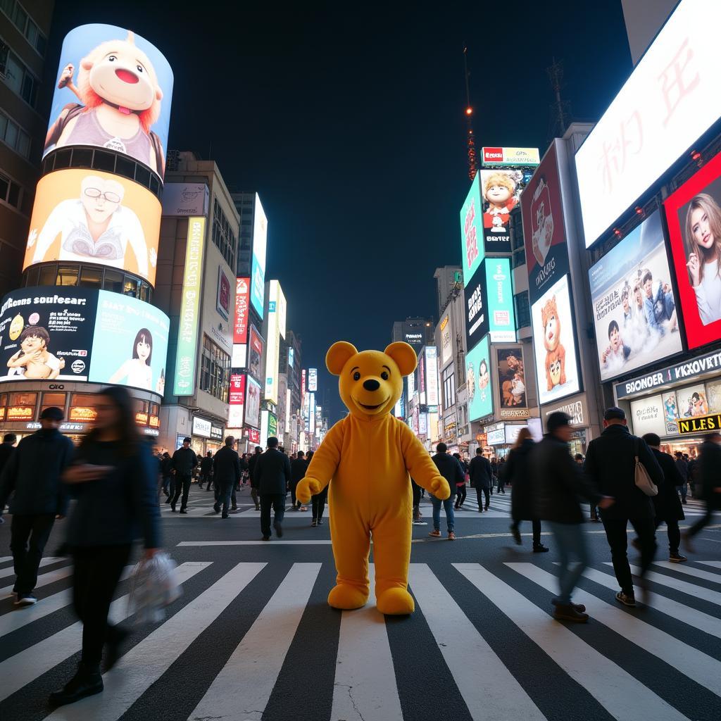 Babar at Shibuya Crossing