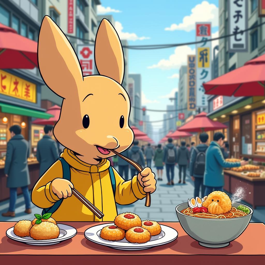 Babar Exploring Tokyo Street Food