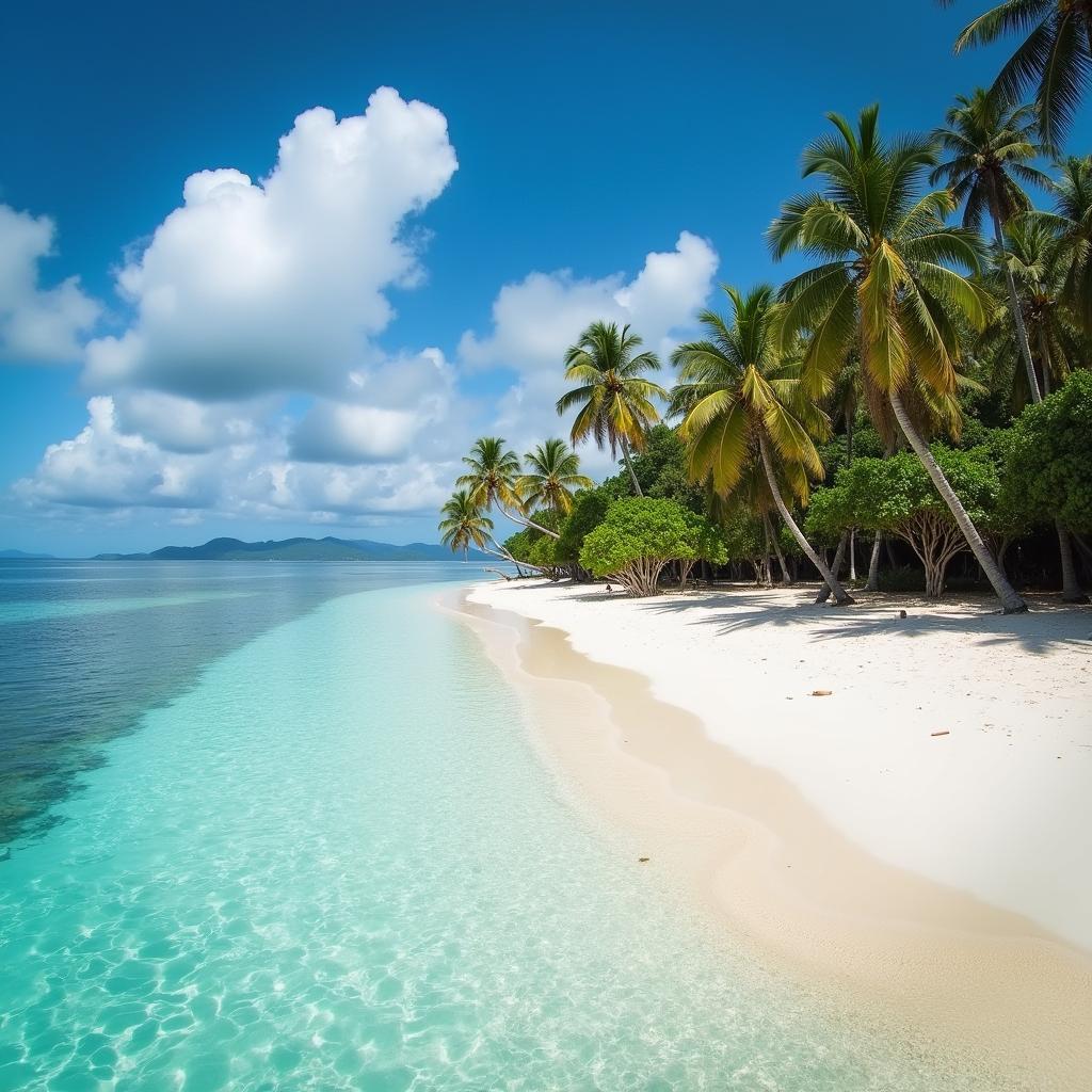 Relaxing on Balicasag Island Beach